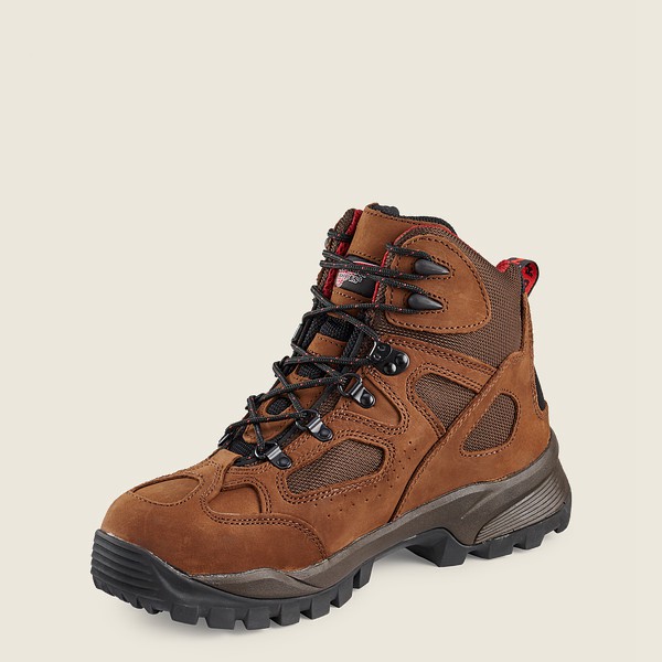 Botas Red Wing Hiking Hombre Marrom - Truhiker - 6-Inch Waterproof Safety Toe - 208-YTAEVU